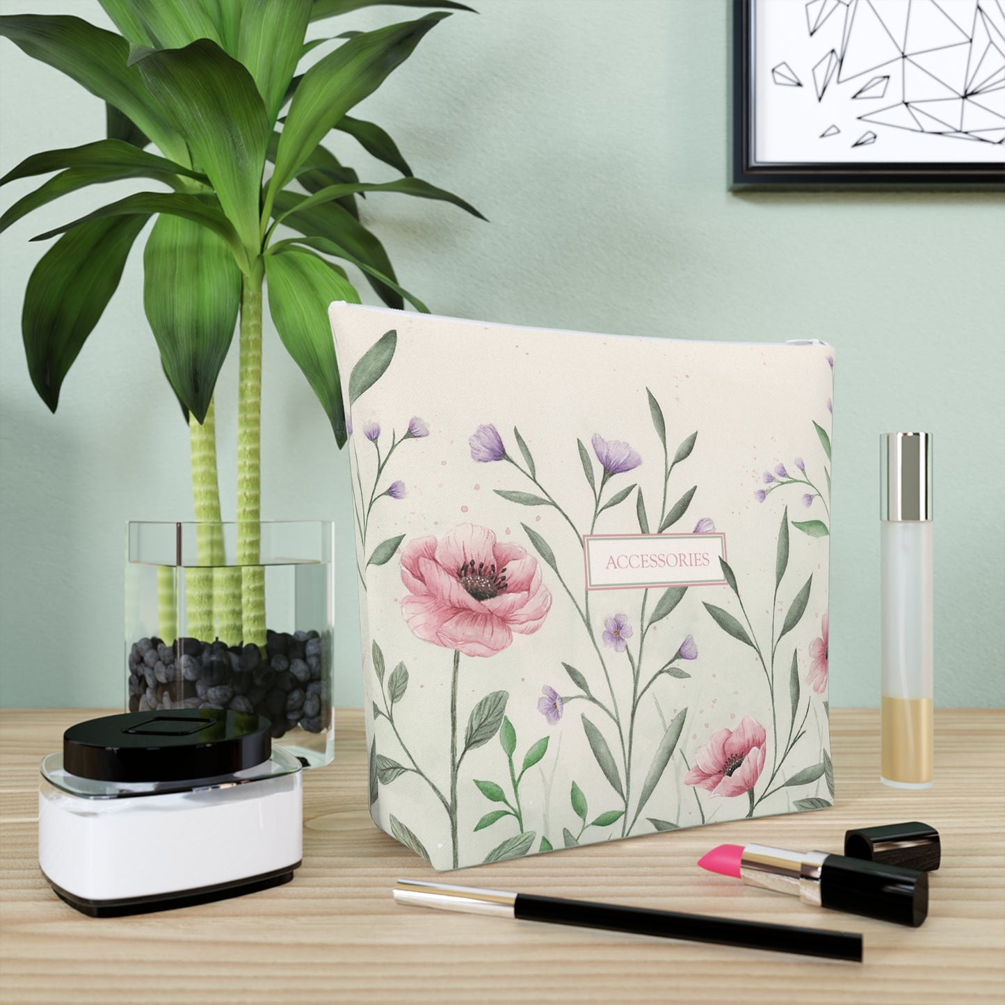 Cotton Cosmetic Bag - Spring Blossoms
