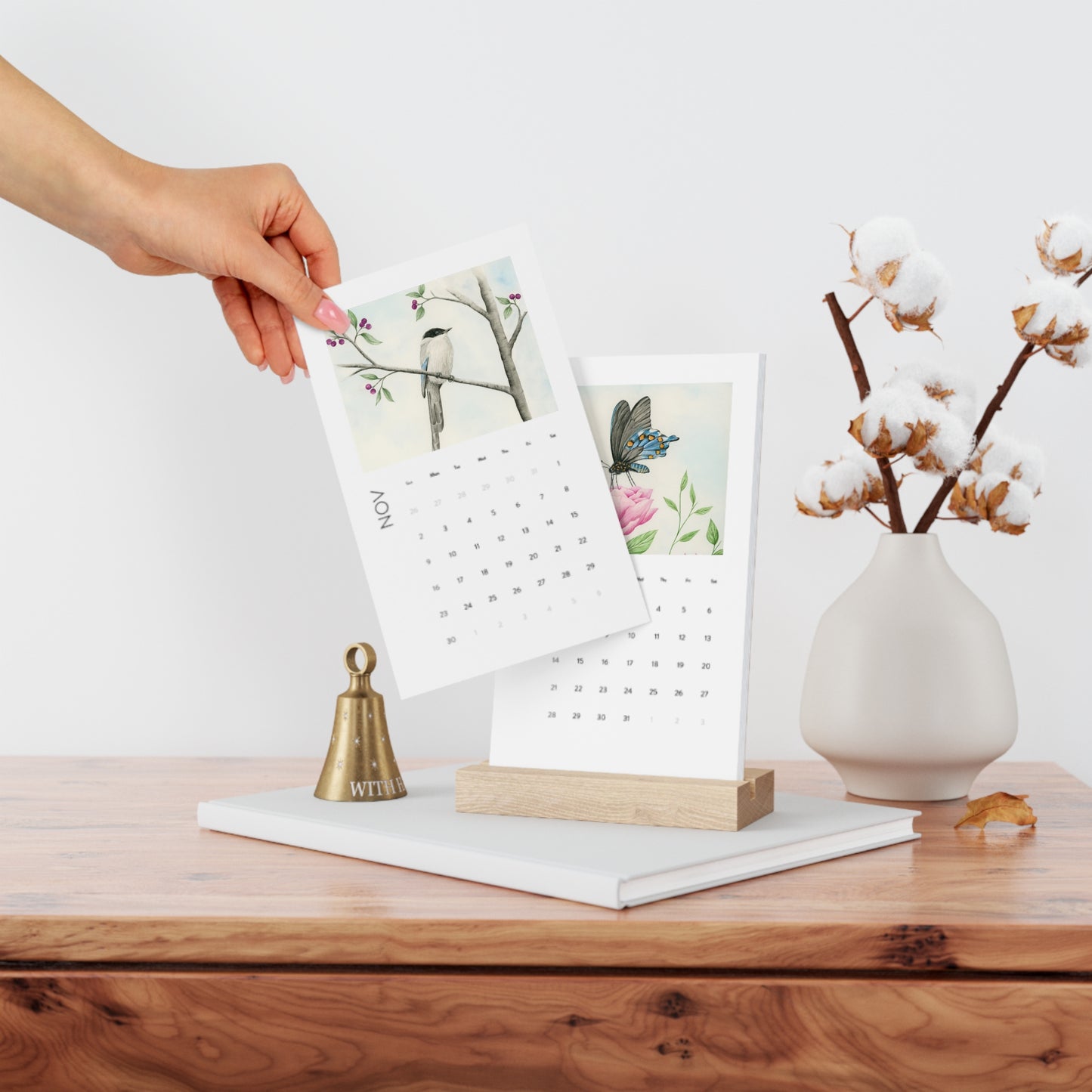 Vertical Desk Calendar (2025)