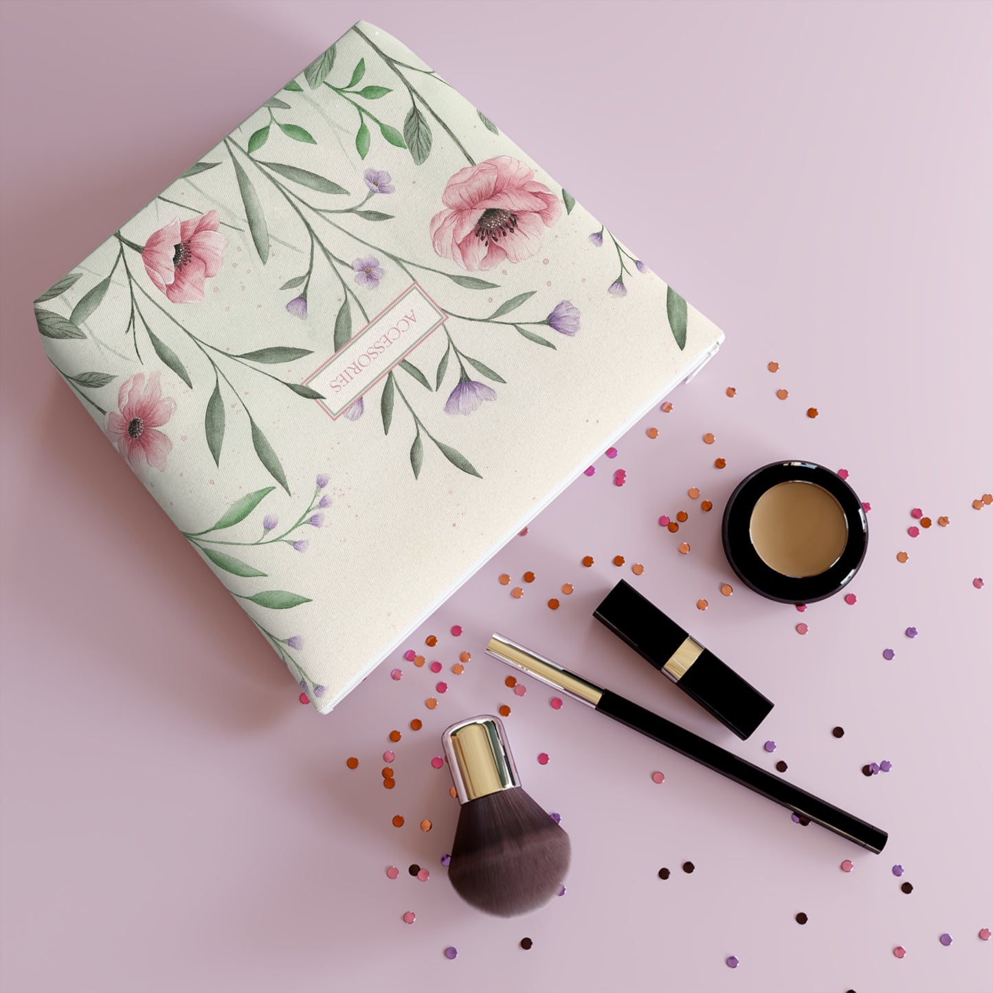 Cotton Cosmetic Bag - Spring Blossoms