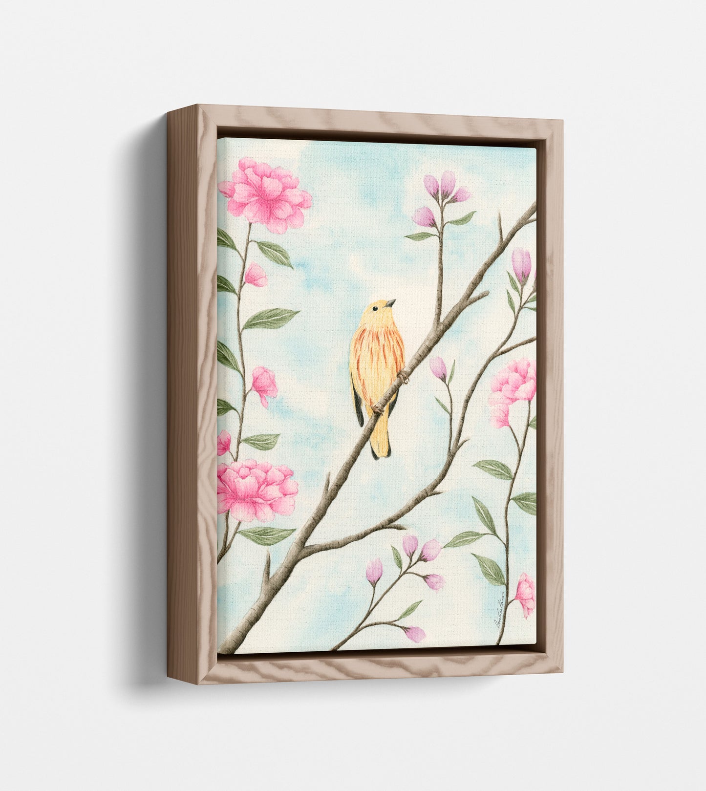Yellow Bird - Watercolor Wall Art