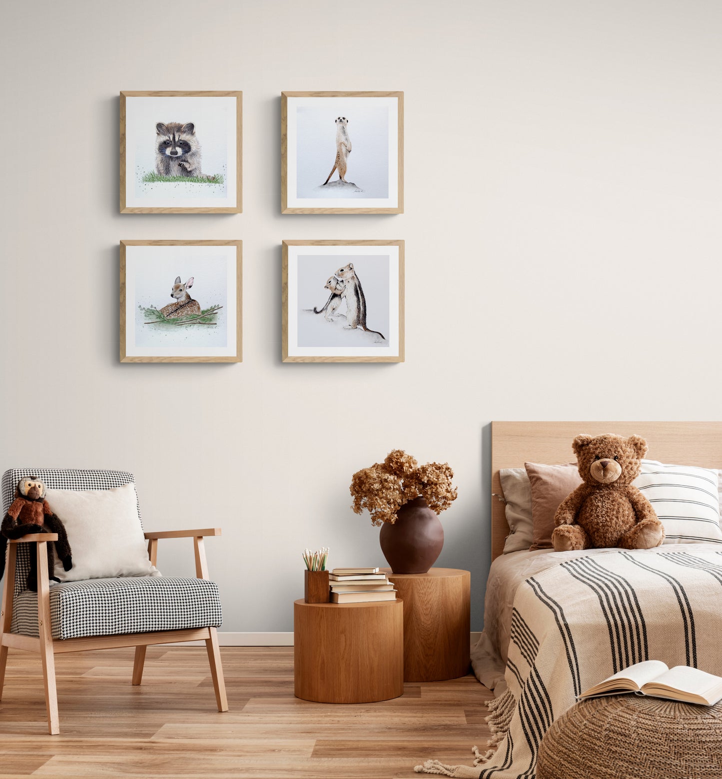 Baby Deer - Watercolor Wall Art