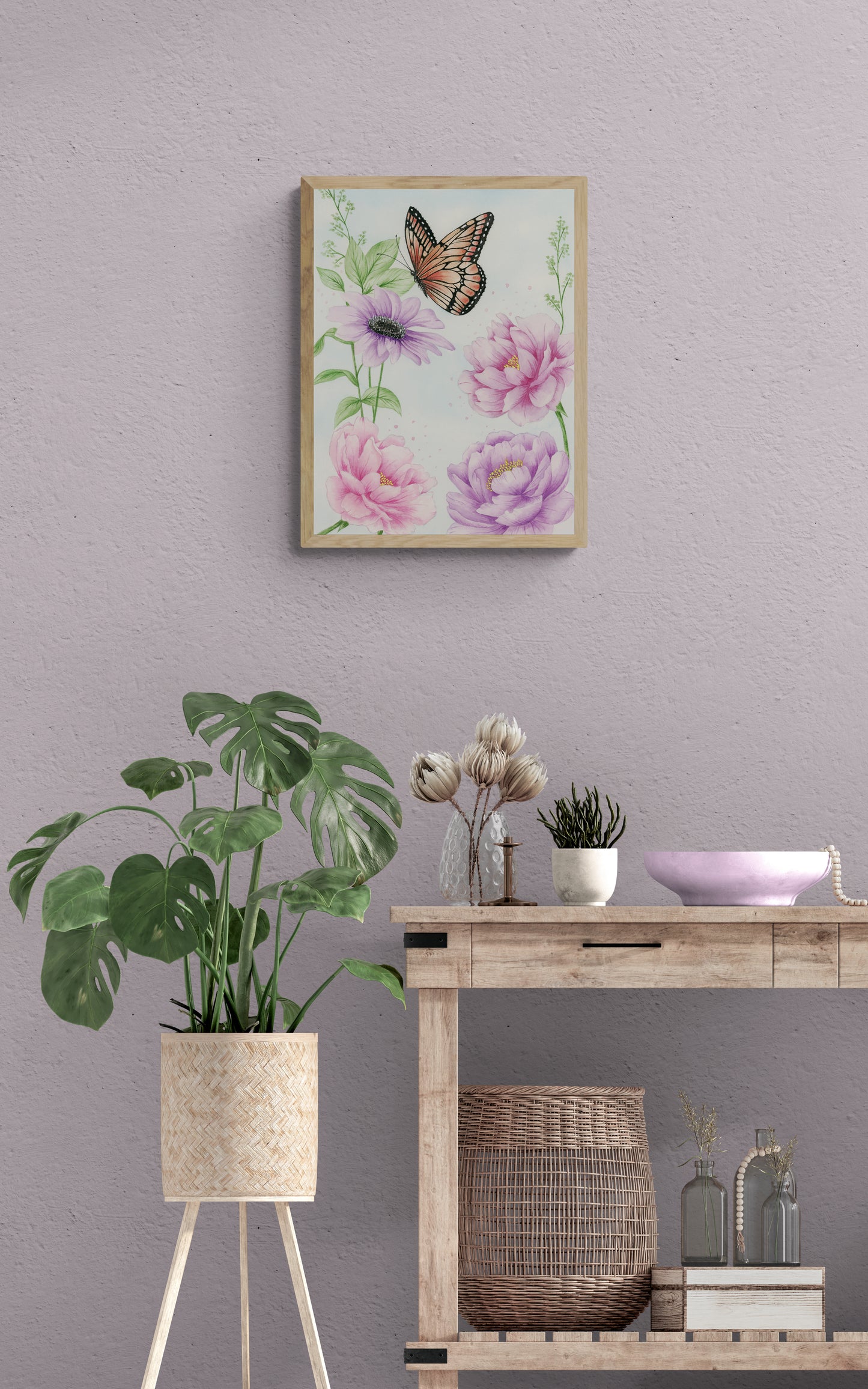 Monarch Butterfly - Original Watercolor Painting