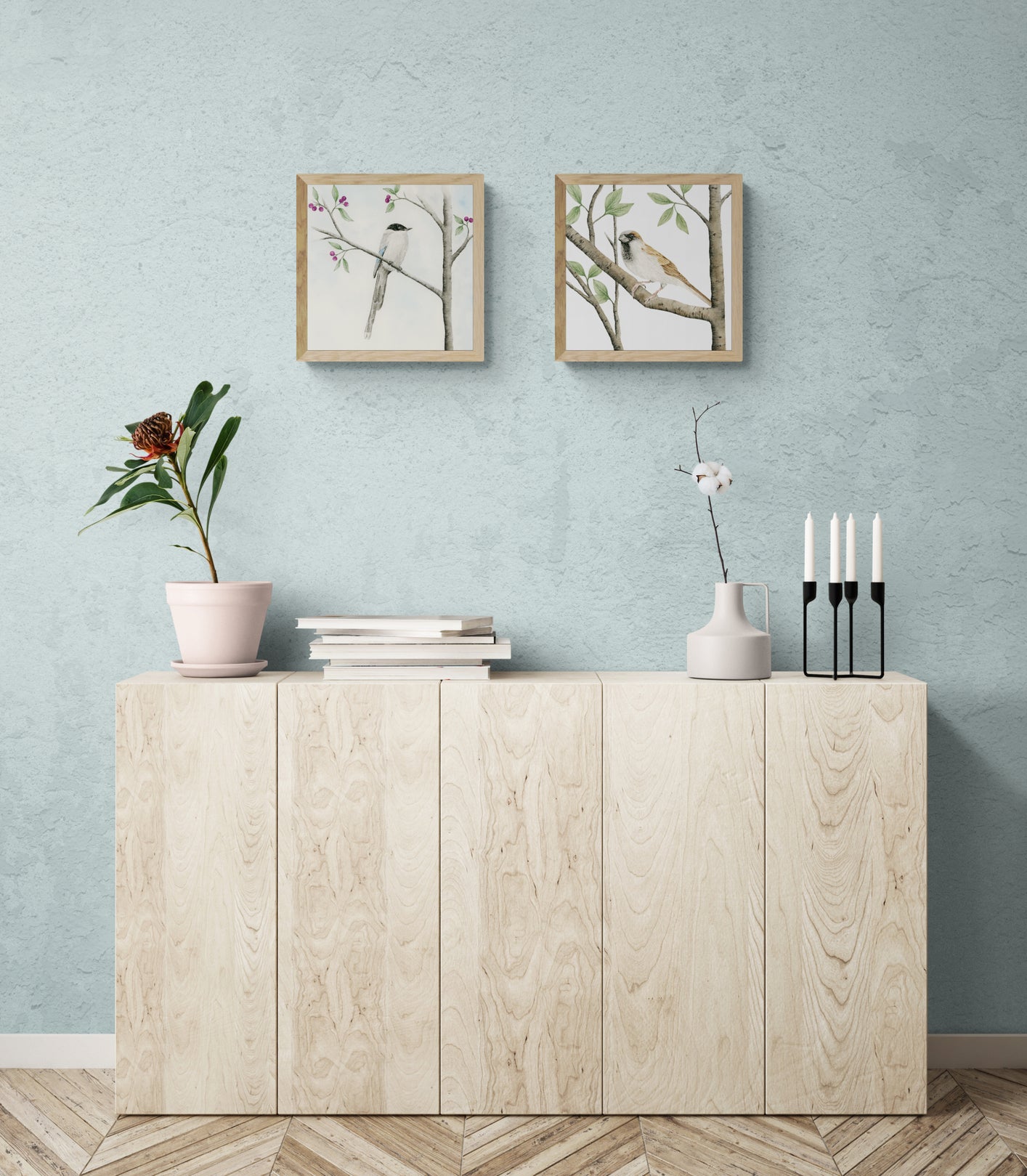 A little bird called "Pardal" - Watercolor Wall Art