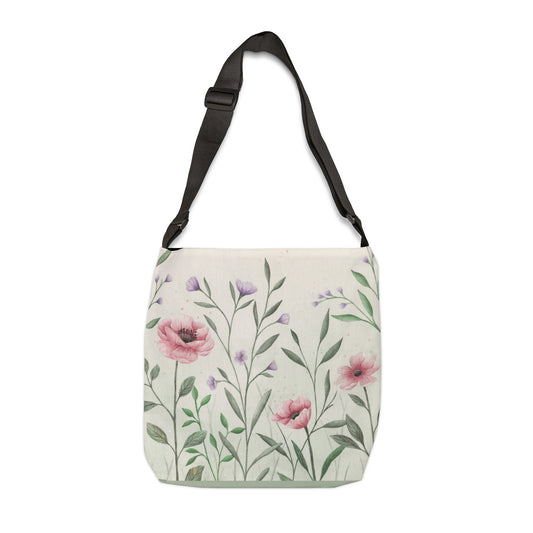 Adjustable Tote Bag - Spring Blossoms
