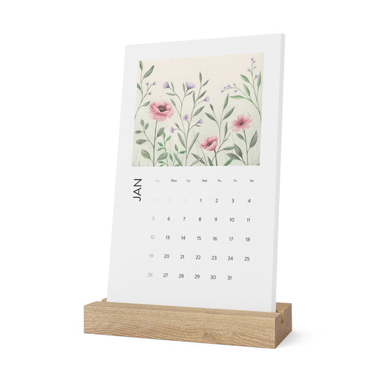 Vertical Desk Calendar (2025)