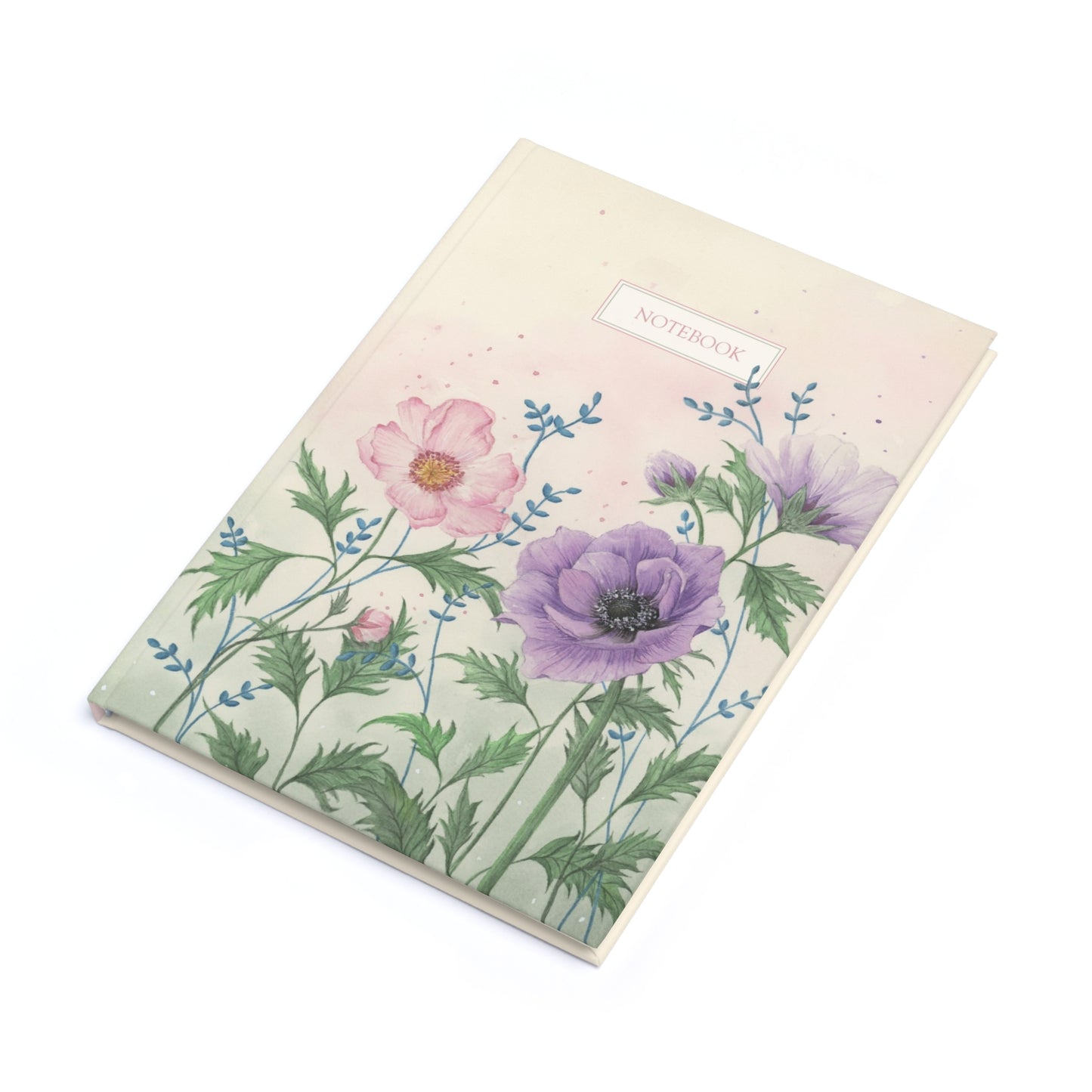 Floral Hardcover Journal - A5 Notebook for Creative Writing & Reflection