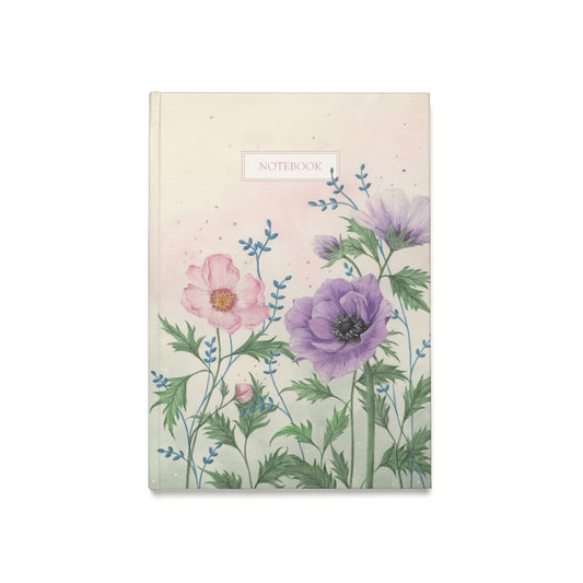 Floral Hardcover Journal - A5 Notebook for Creative Writing & Reflection