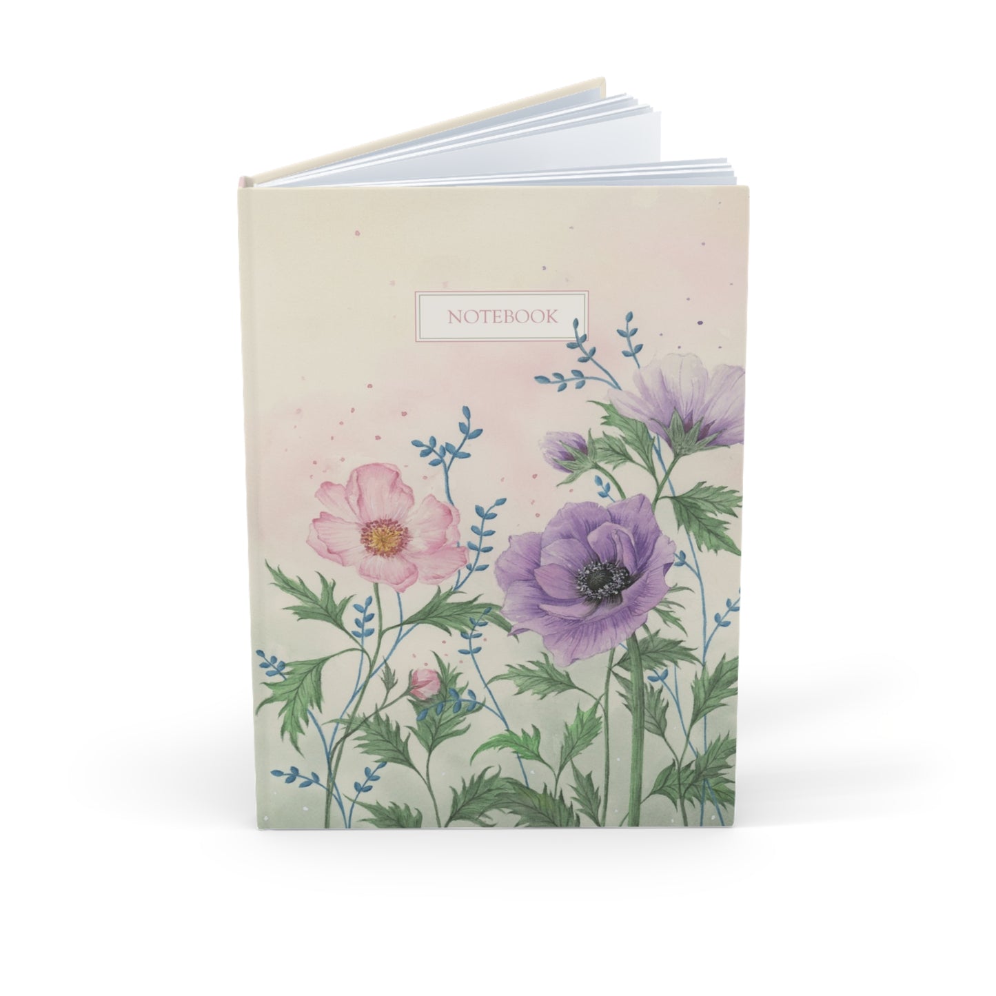 Floral Hardcover Journal - A5 Notebook for Creative Writing & Reflection