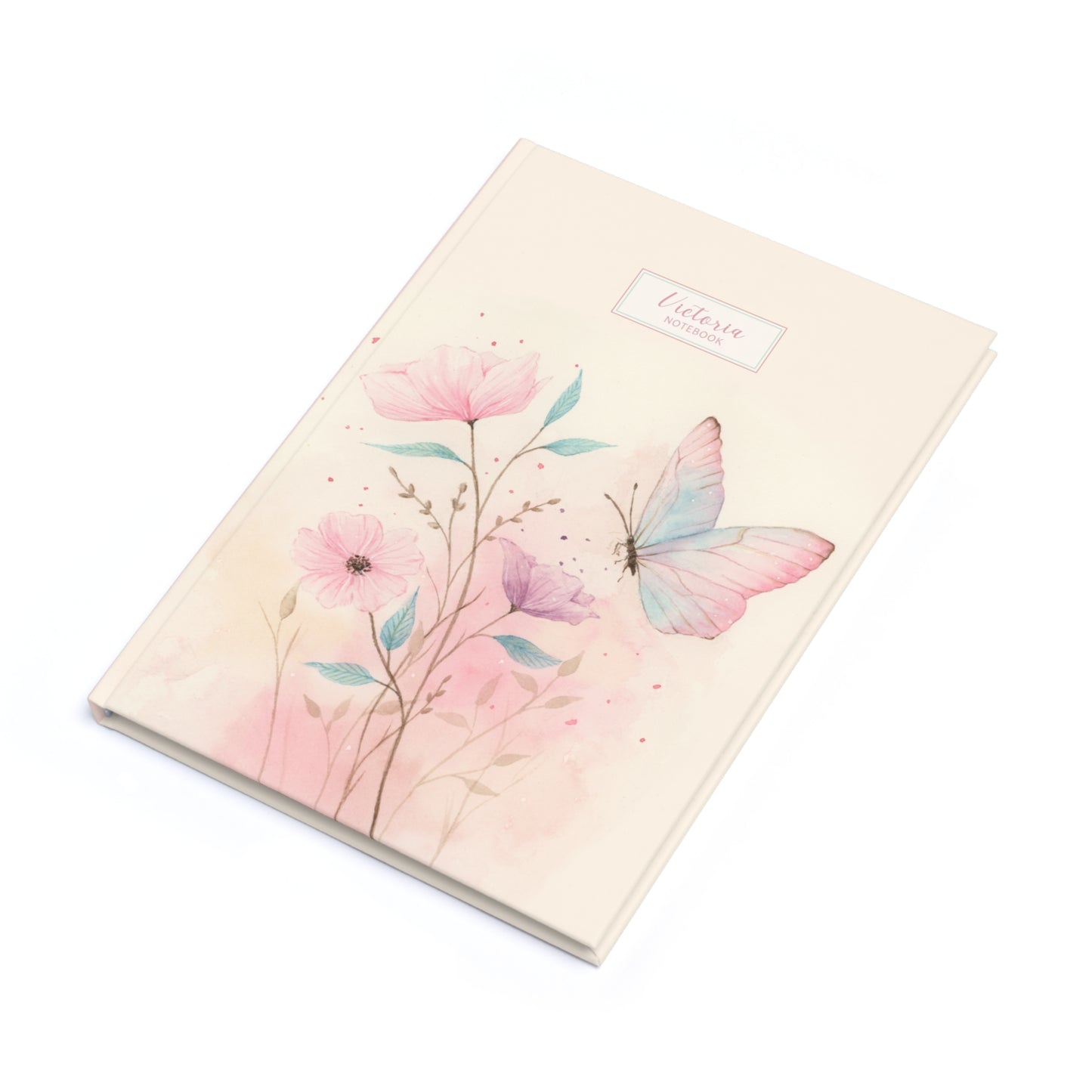 Custom Floral Notebook – Personalized A5 Journal