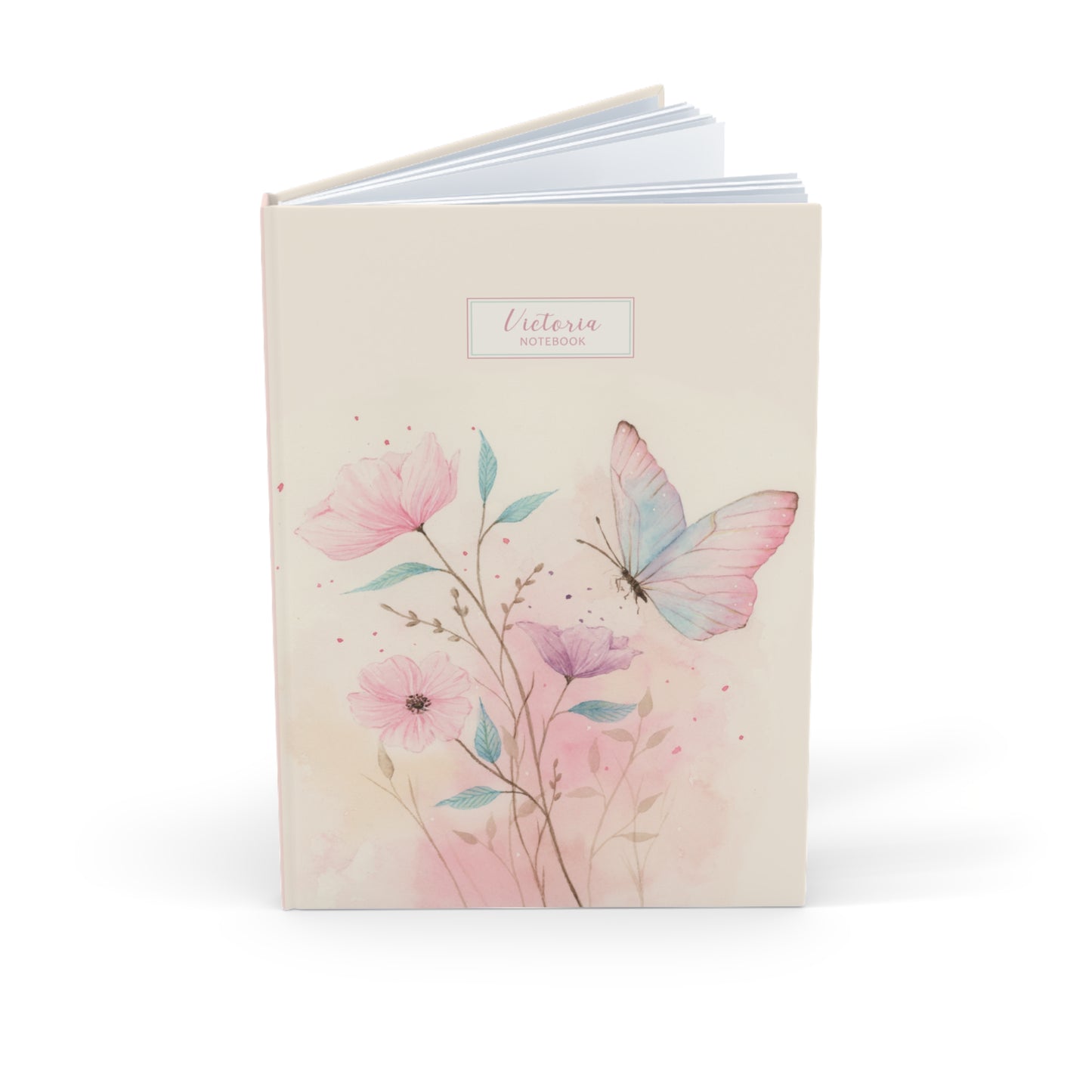 Custom Floral Notebook – Personalized A5 Journal