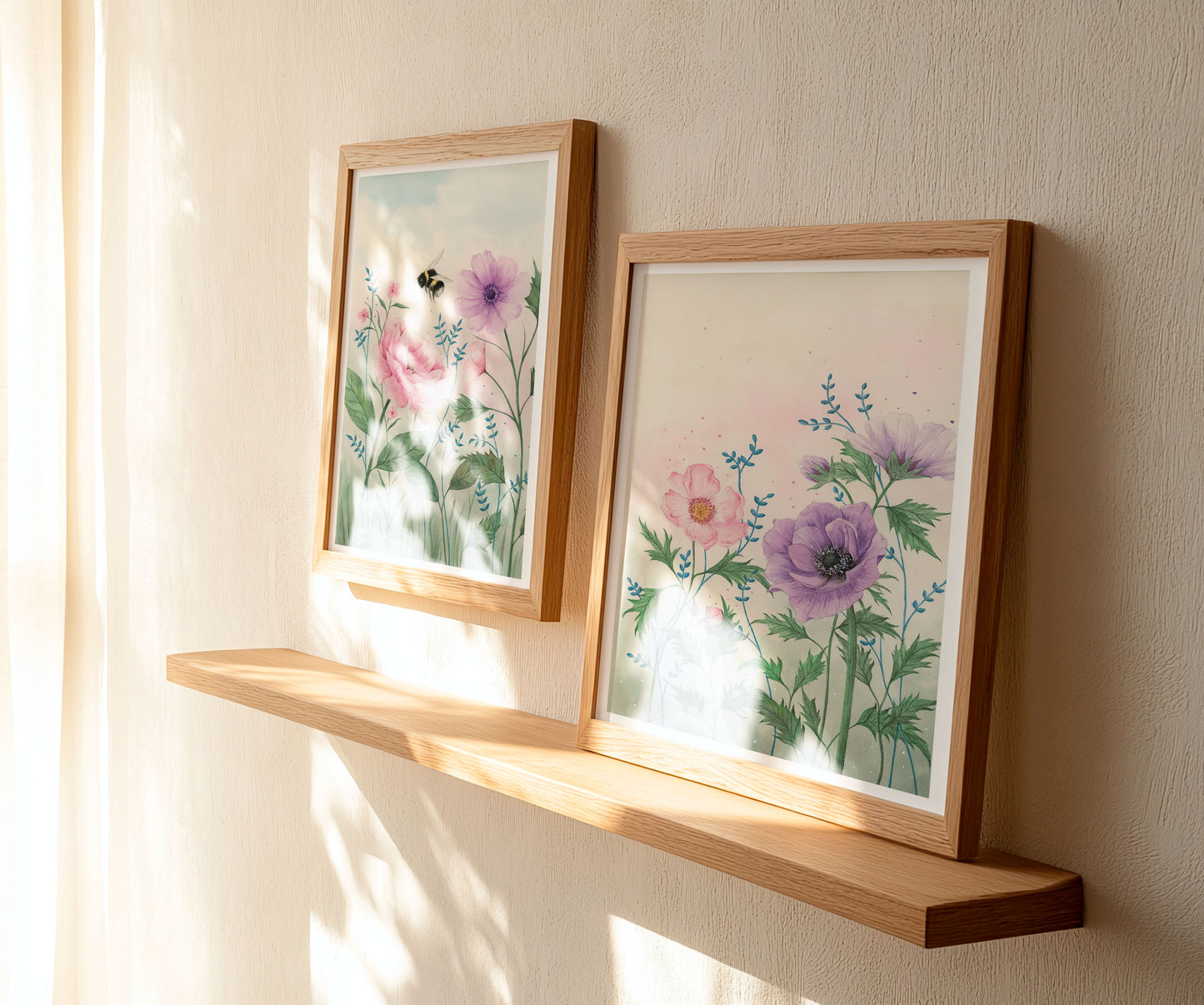 April Flowers - Watercolor Wall Art
