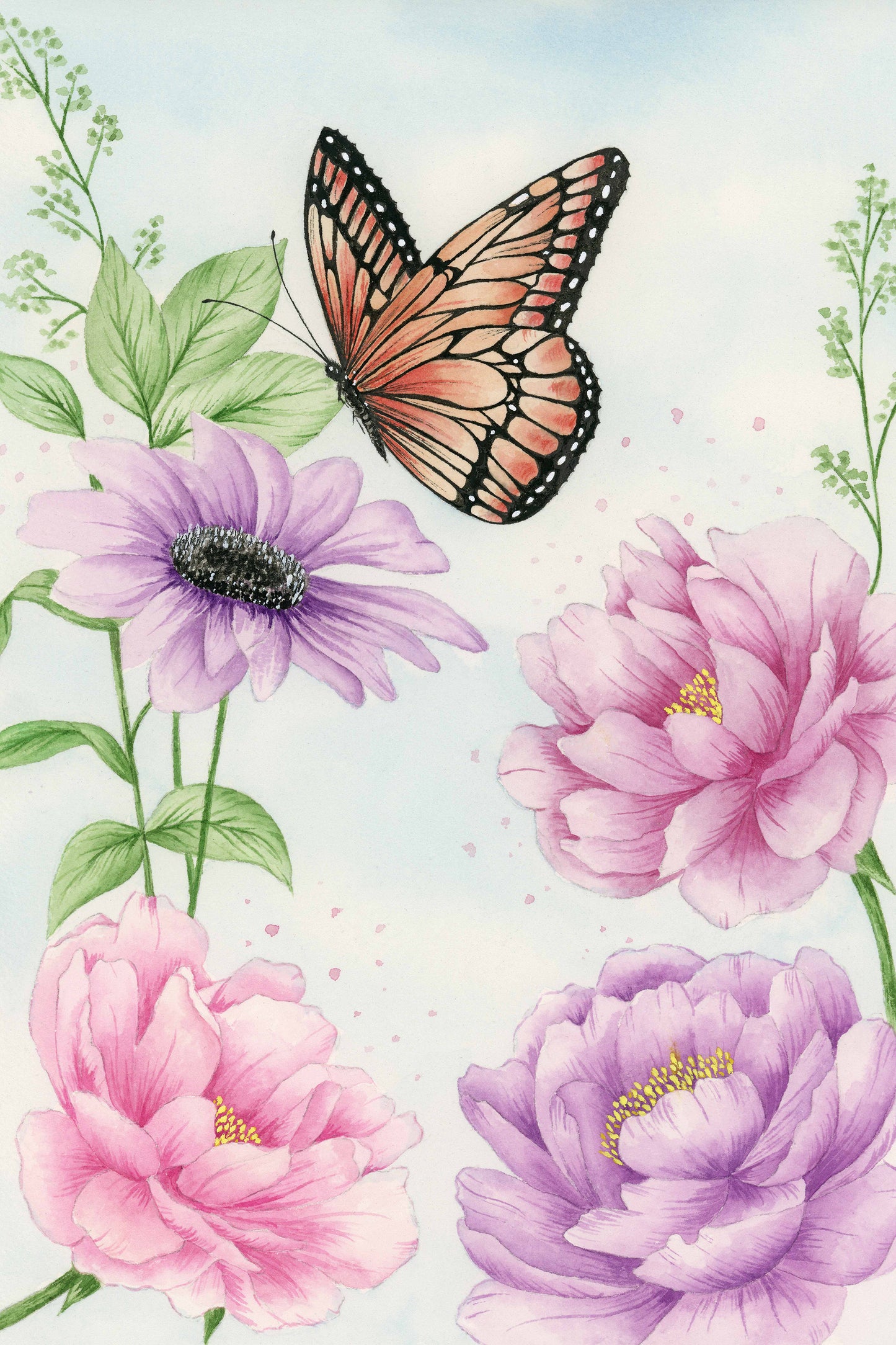 Monarch Butterfly - Original Watercolor Painting