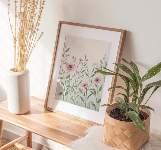 Spring Flowers - Watercolor Wall Art