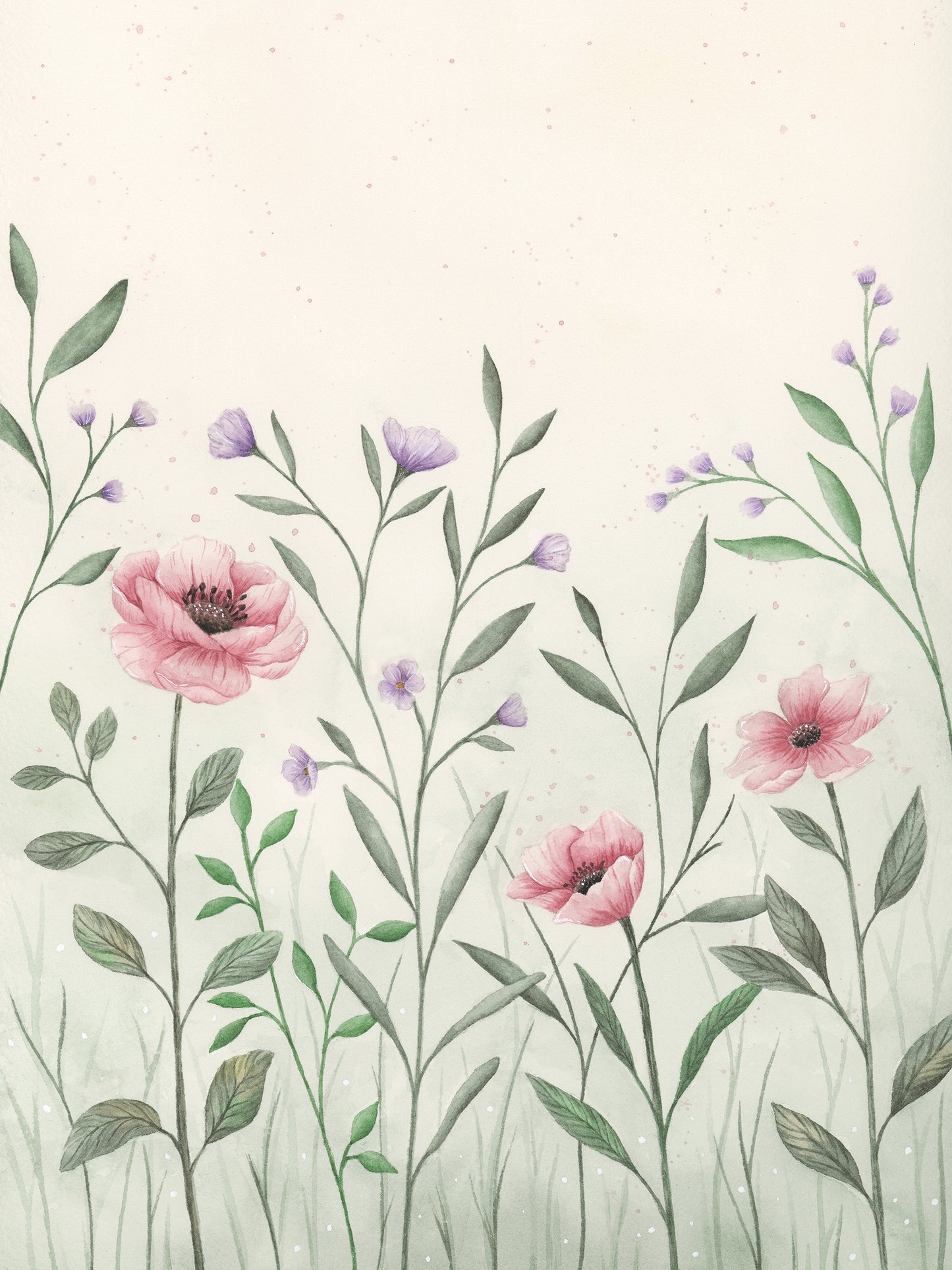 Spring Blossoms - Watercolor Wall Art