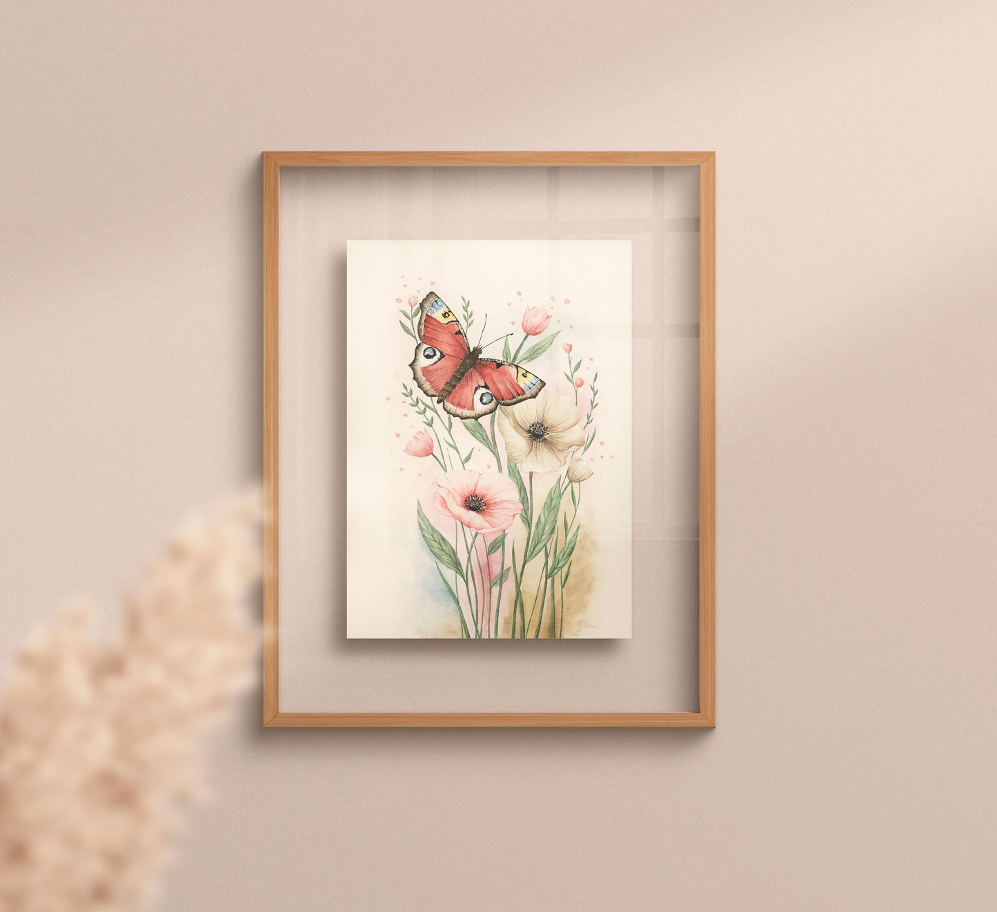 Peacock Butterfly Painting - Watercolor Fine Art Print