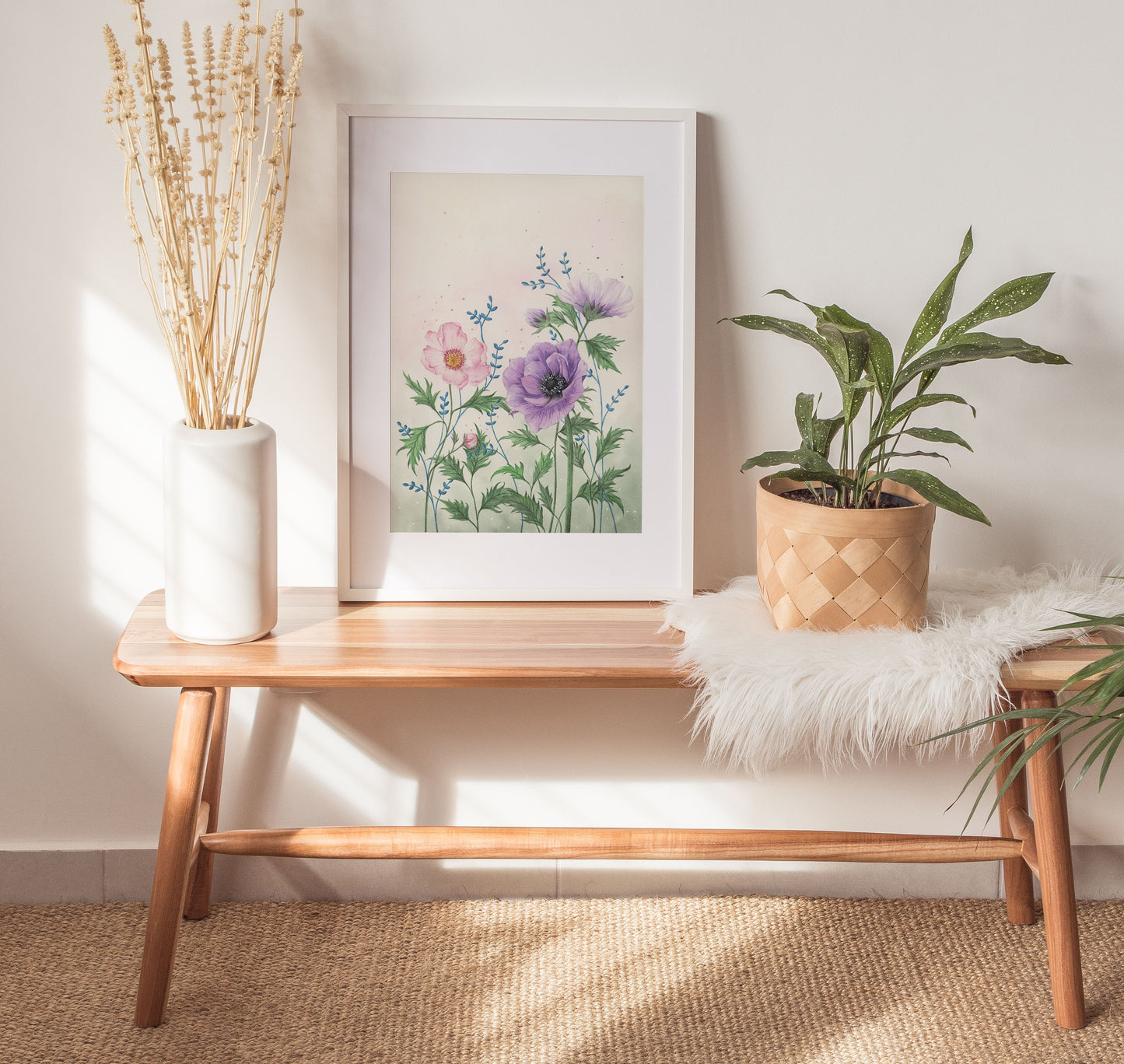 April Flowers - Watercolor Wall Art